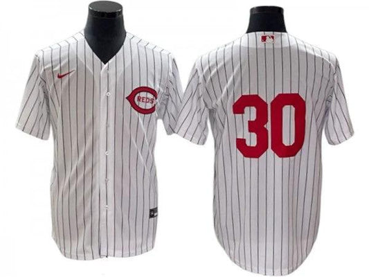Cincinnati Reds #30 Ken Griffey Jr. White at Field of Dreams Game Jersey by My Store