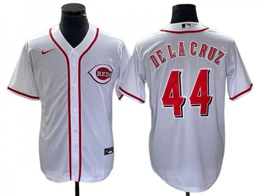 Cincinnati Reds #44 Elly De La Cruz White Cool Base Jersey by My Store