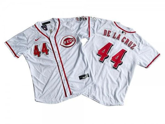 Cincinnati Reds #44 Elly De La Cruz White Limited Jersey by My Store