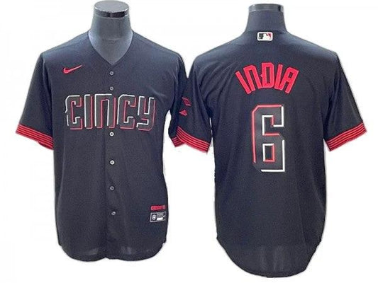 Cincinnati Reds #6 Jonathan India Black City Connect Limited Jersey by My Store