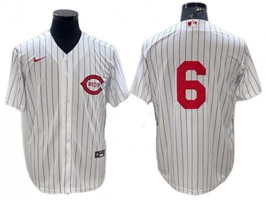 Cincinnati Reds #6 Jonathan India White At Field Of Dreams Game Jersey by My Store