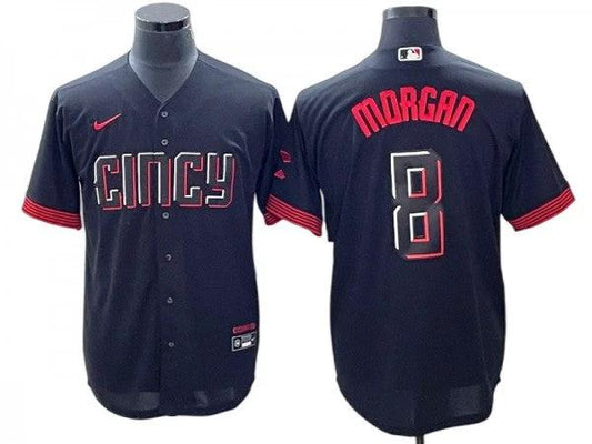 Cincinnati Reds #8 Joe Morgan Black City Connect Limited Jersey by My Store