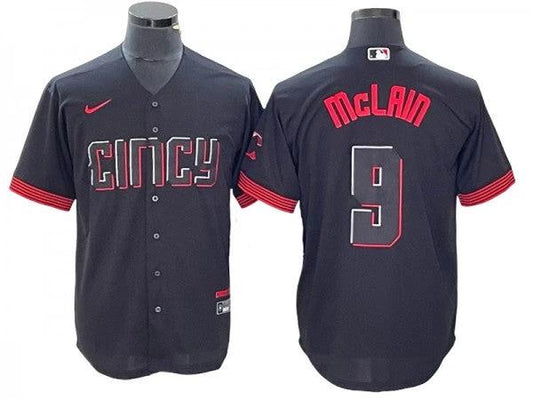 Cincinnati Reds #9 Matt McLain Black City Connect Limited Jersey by My Store