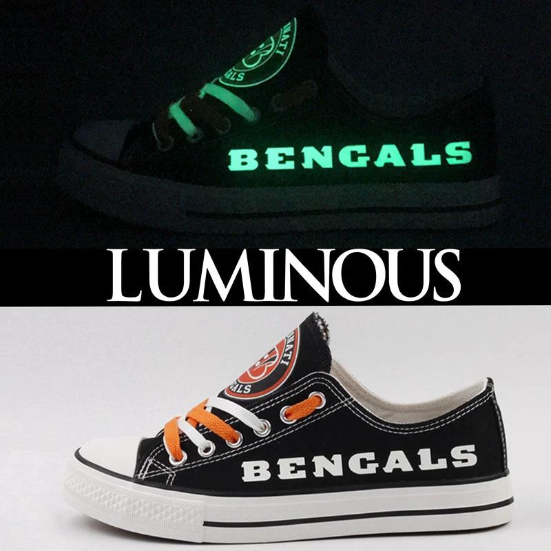 Cincinnati Bengals Low Top Canvas Sport Sneakers Shoes For Men Women Fans by Crocs