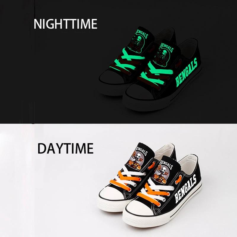 Cincinnati Bengals Low Top Canvas Sport Sneakers Shoes For Men Women Fans by Crocs