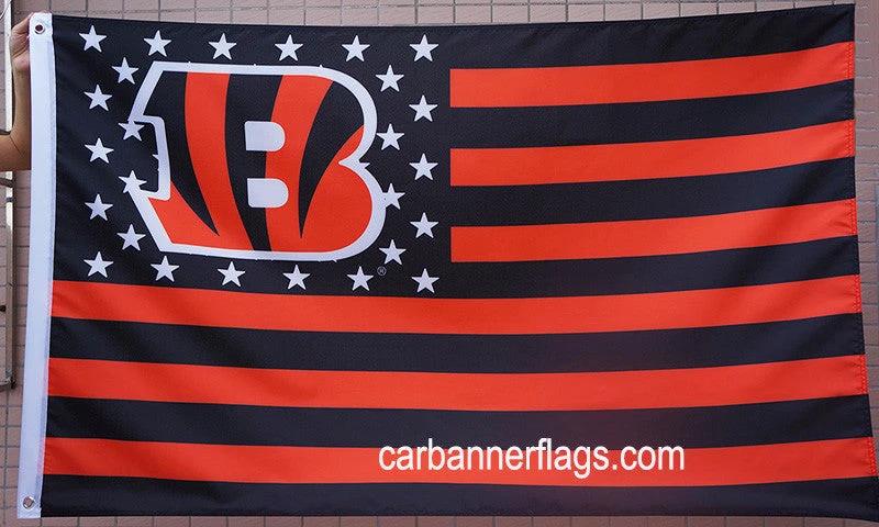 Cincinnati Bengals Flag-3x5ft NFL Banner-100% polyester-super bowl by flagsshop