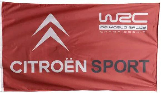 Citroen Car Red Flag 3X5 Ft Polyester Banner USA 90x150cm by flagsjustdoit