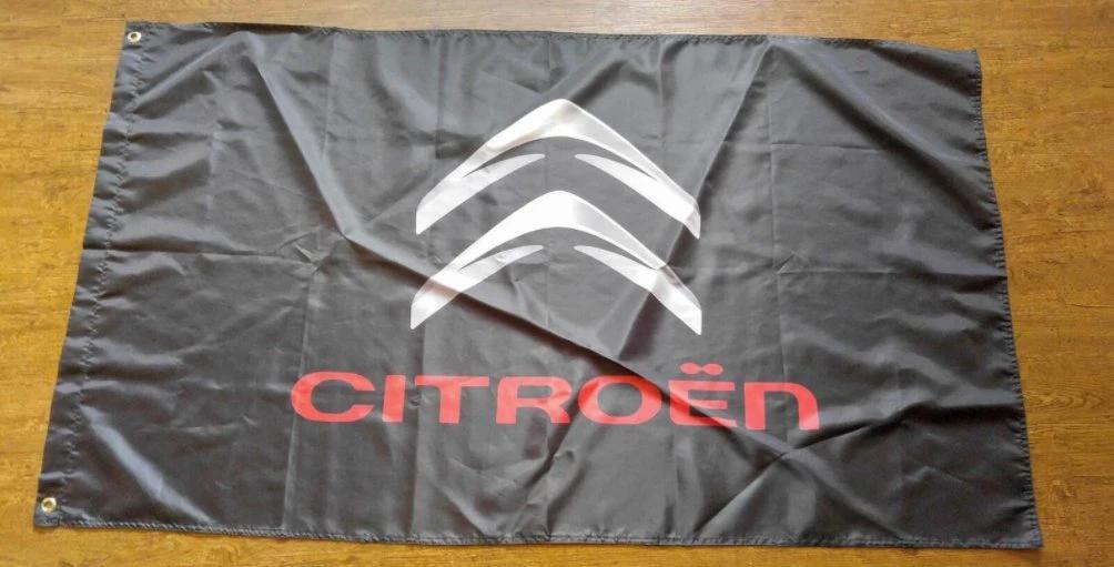 Citroen Flag 3X5 Ft Polyester Banner USA 90x150cm by flagsjustdoit