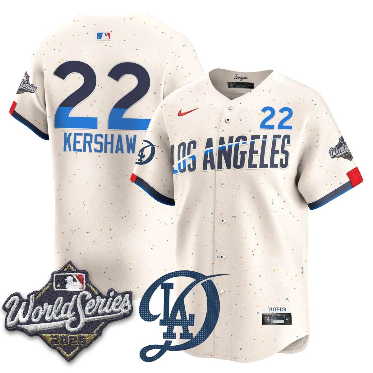 Los Angeles Dodgers 2025 World Series Jersey - All Stitched by Los Angeles Dodgers
