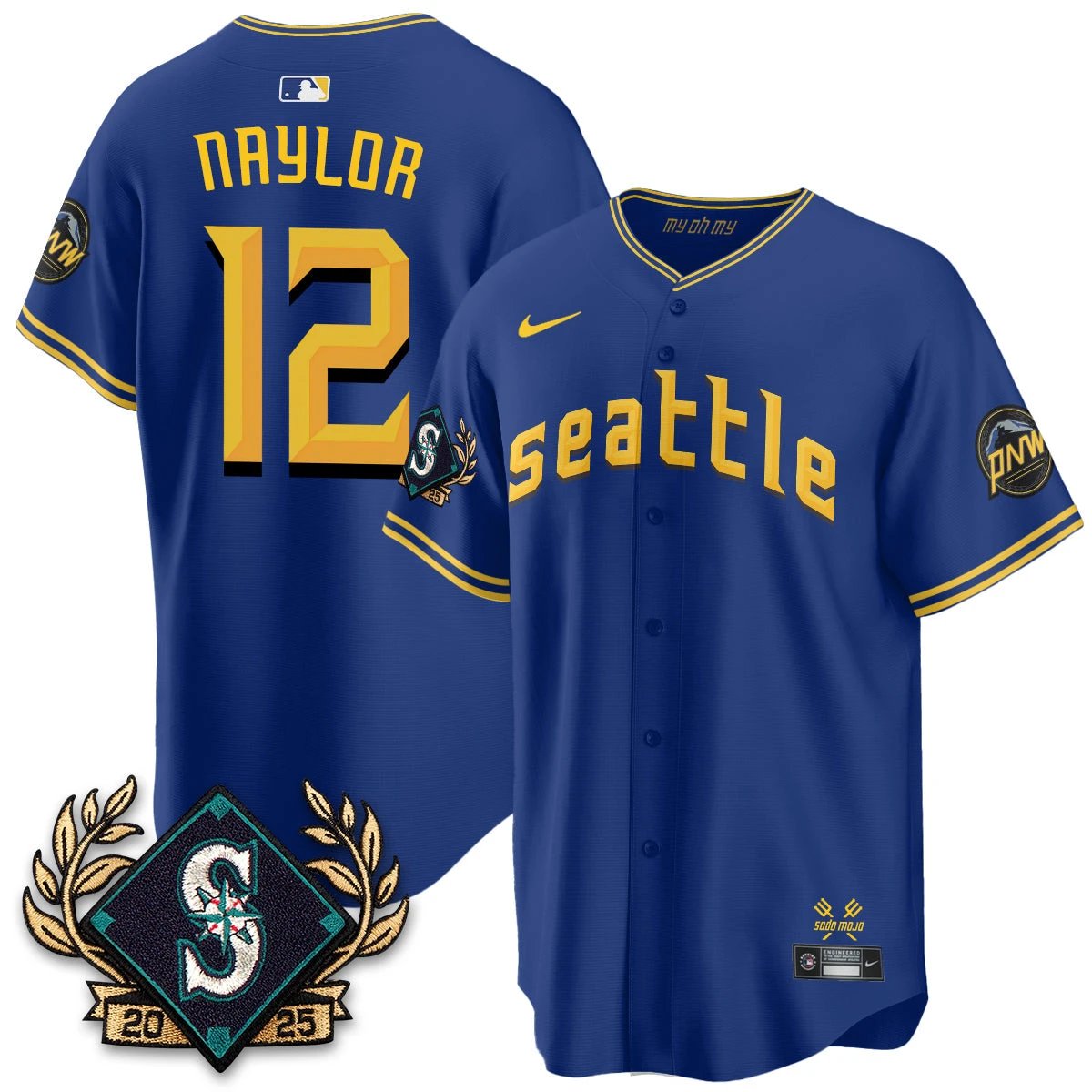 Seattle Mariners 2025 Series Champions Jersey - All Stitched by Seattle Mariners