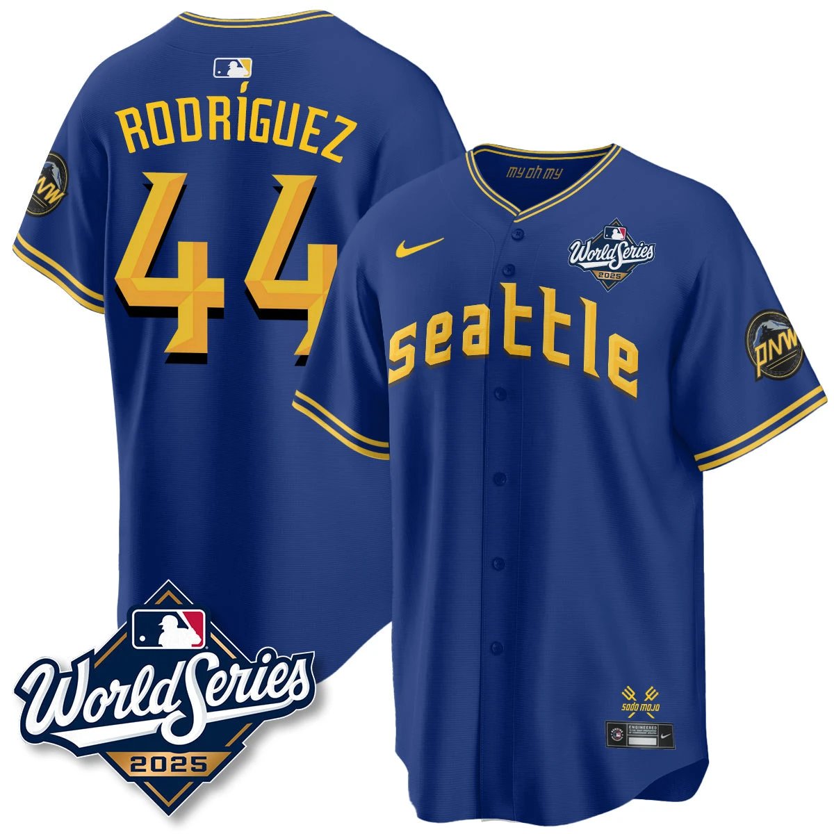 Seattle Mariners 2025 World Series Jersey - All Stitched by Seattle Mariners