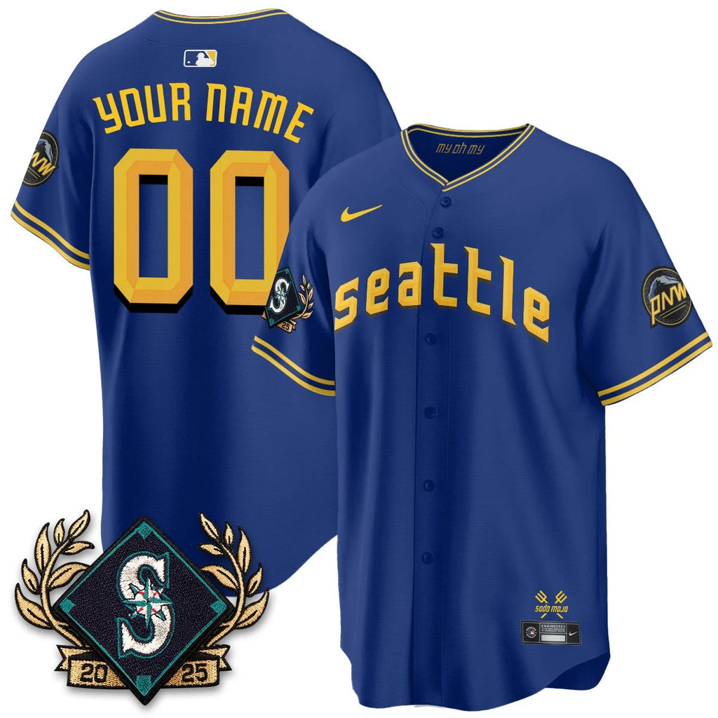 Seattle Mariners 2025 Series Champions Jersey - All Stitched by Seattle Mariners