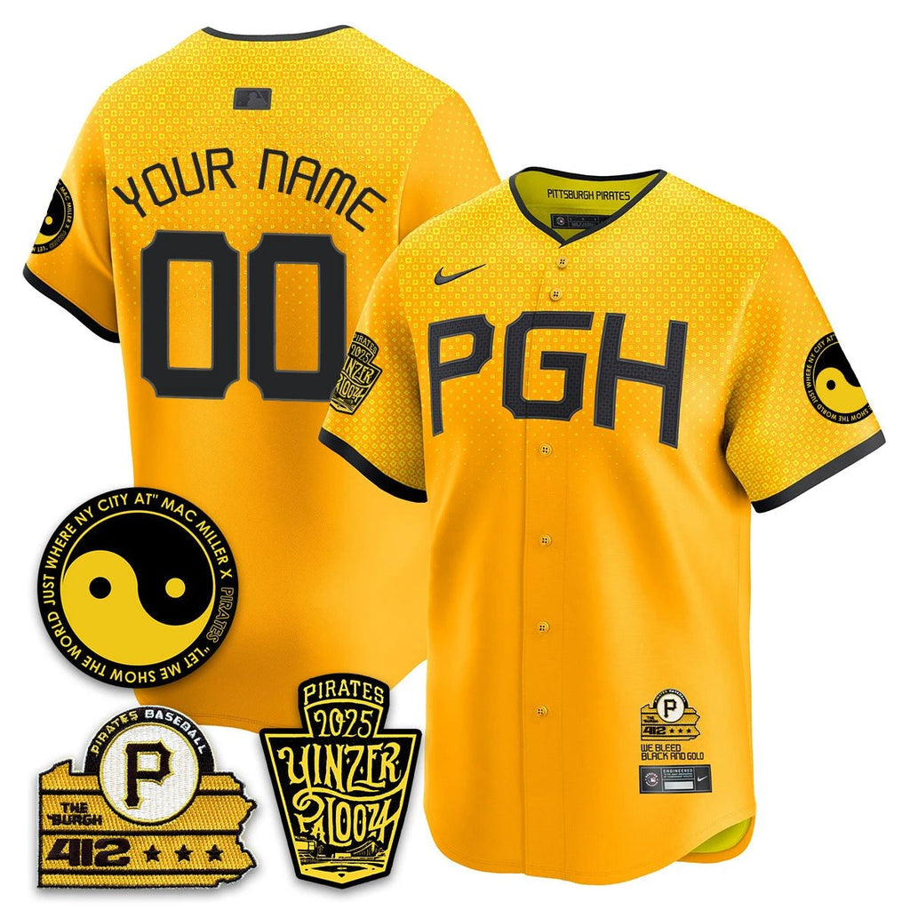 Pittsburgh Pirates Yinzerpalooza 2025 Limited Custom Jersey - All Stitched by Pittsburgh Pirates