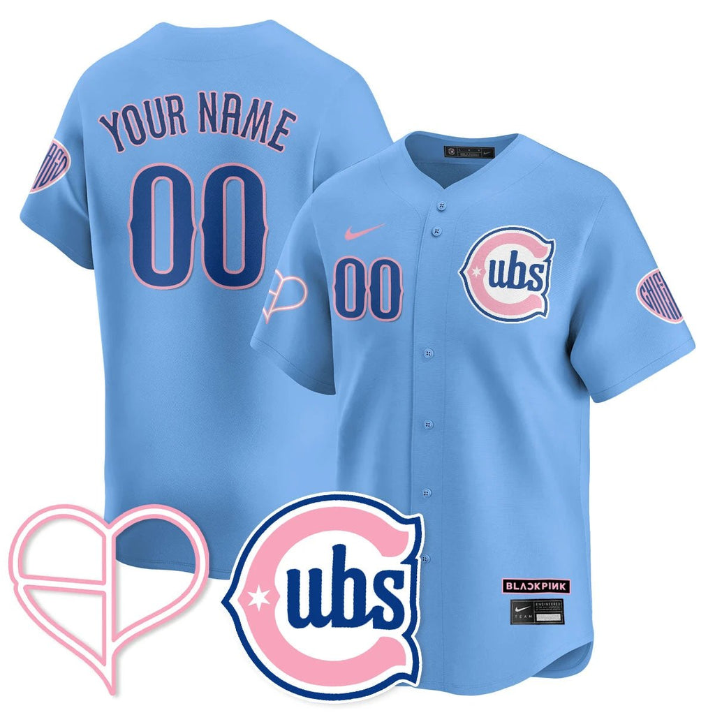 Chicago Cubs BLΛƆKPIИK 2025 Limited Custom Jersey - All Stitched by Chicago Cubs