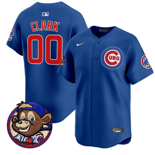 Clark Jersey #00 Chicago Cubs Clark Patch Vapor Premier Limited Stitched Royal by My Store