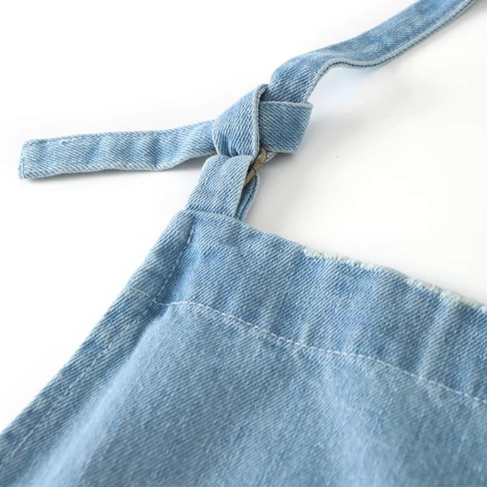 Classic Blue Denim Pocket Apron by Casa & Beyond