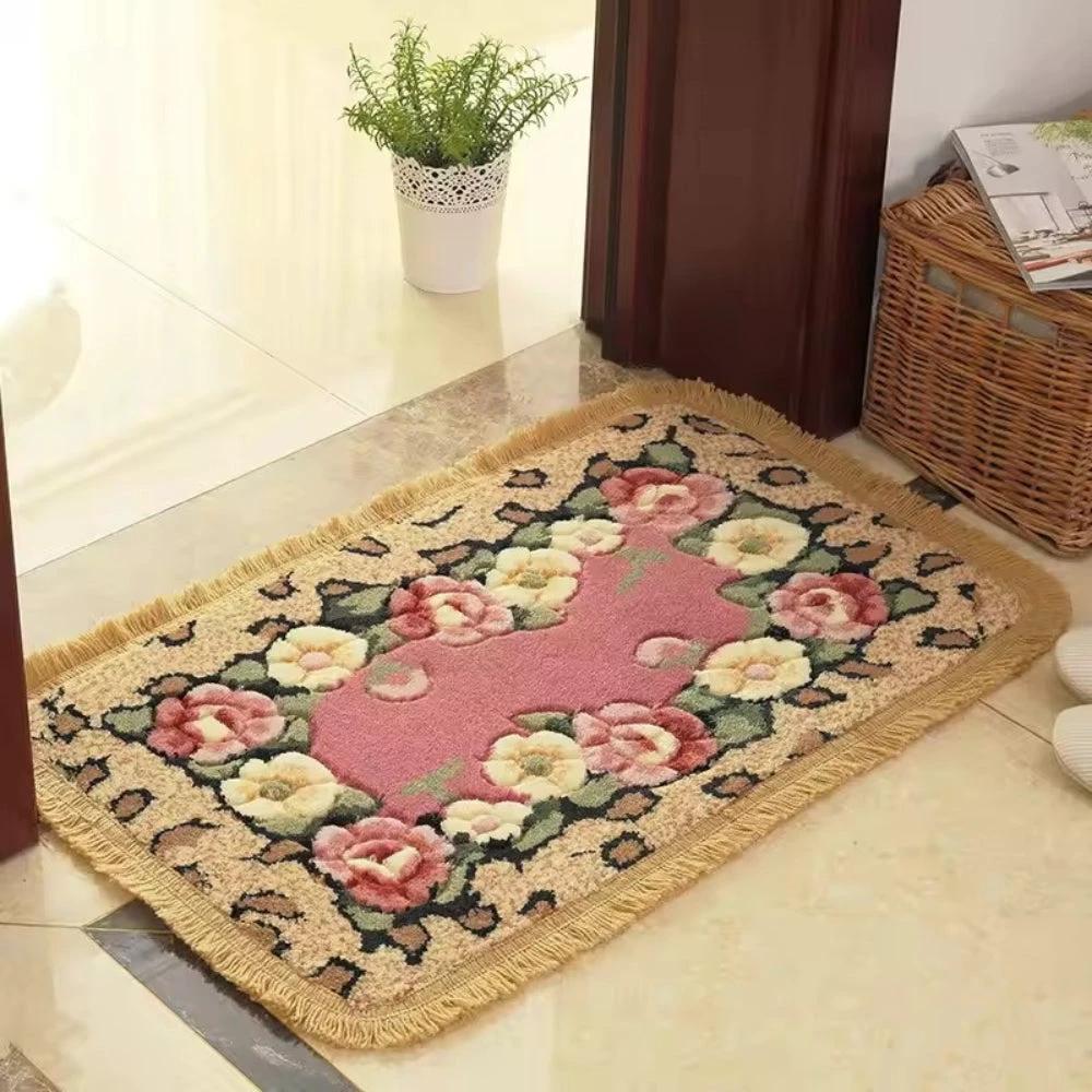 Classic Floral Bloom Bath Mat by Casa & Beyond