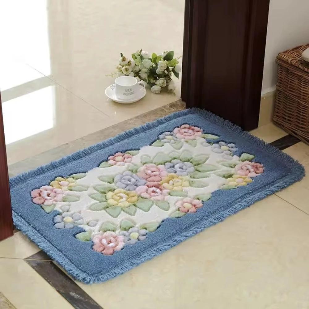 Classic Floral Bloom Bath Mat by Casa & Beyond