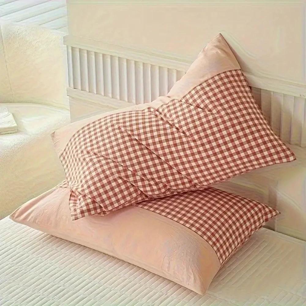 Classic Gingham Soft Pillow Case by Casa & Beyond