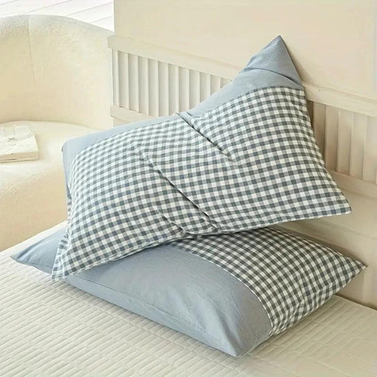 Classic Gingham Soft Pillow Case by Casa & Beyond