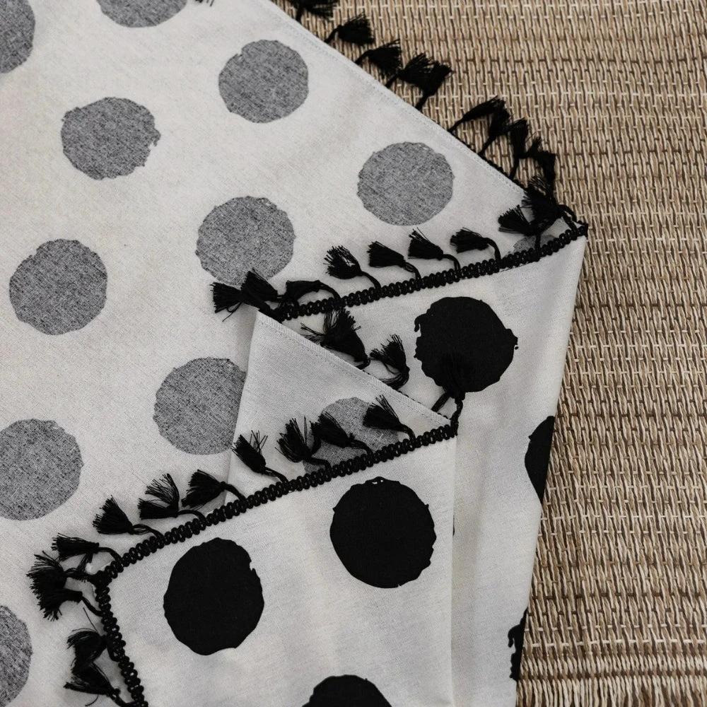 Chic Polka Dot Tassel Window Curtain by Casa & Beyond