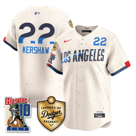 Clayton Kershaw Jersey #22 Dodgers Ron Cey Legends Of Dodgers City Connect by My Store