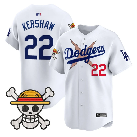 Clayton Kershaw Jersey #22 Los Angeles Dodgers One Piece 2025 Stitched White by My Store