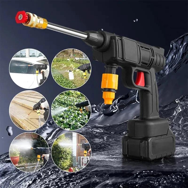 HydroClean™ | Cordless High-Pressure Washer for Versatile Cleaning by BowLift