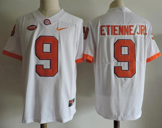 Clemson Tigers #9 Travis Etienne Jr College Football Jersey White by My Store