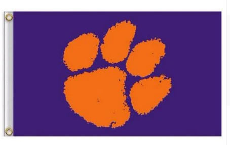 Clemson Tigers Flag NCAA Clemson University Flag 3X5FT Banner 100% polyester by flagsshop