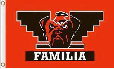 Cleveland Browns Familia Flag 3X5 Ft Polyester Banner USA 90x150cm by flagsjustdoit