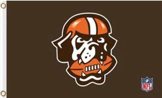 Cleveland Browns Team Sport US Flag 3X5 Ft Polyester Banner USA 90x150cm by flagsjustdoit