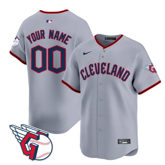 Cleveland Guardians 2025 Gray Road Custom Jersey - All Stitched by My Store