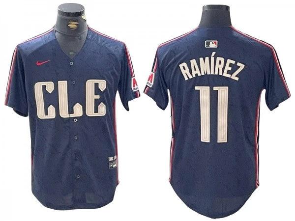Cleveland Guardians #11 José Ramírez Navy 2024 City Connect Limited Jersey by My Store