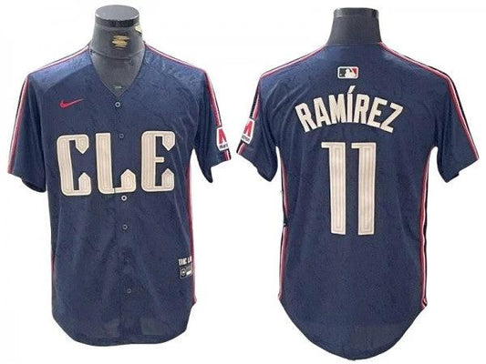 Cleveland Guardians #11 José Ramírez Navy 2024 City Connect Limited Jersey by My Store
