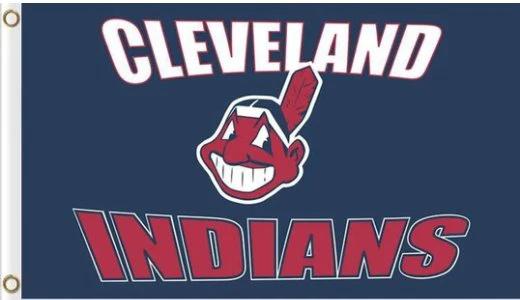 Cleveland Indians Baseball Club 2 flag 3X5Ft Banner USA Polyester with Brass Grommets by flagsjustdoit