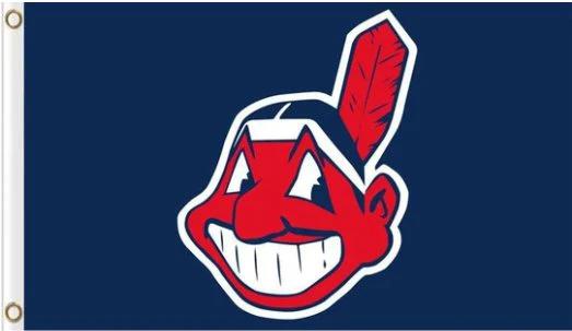 Cleveland Indians Baseball Club flag 3X5Ft Banner USA Polyester with Brass Grommets by flagsjustdoit