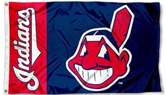 Cleveland Indians Baseball flag 3X5Ft Banner USA Polyester with Brass Grommets by flagsjustdoit