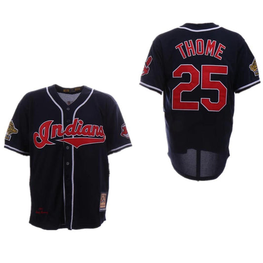 Cleveland Indians Jim Thome Navy 1995 Throwback Jersey by My Store