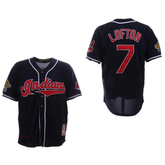 Cleveland Indians Kenny Lofton Navy 1995 Throwback Jersey by My Store