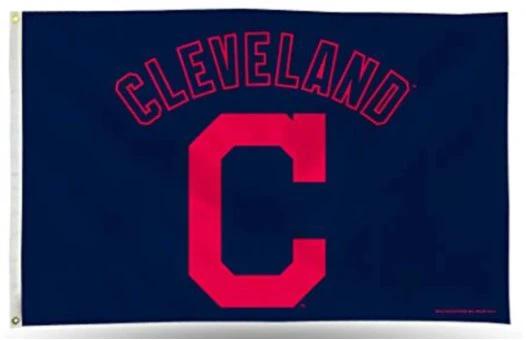 Cleveland Indians Logo flag 3X5Ft Banner USA Polyester with Brass Grommets by flagsjustdoit