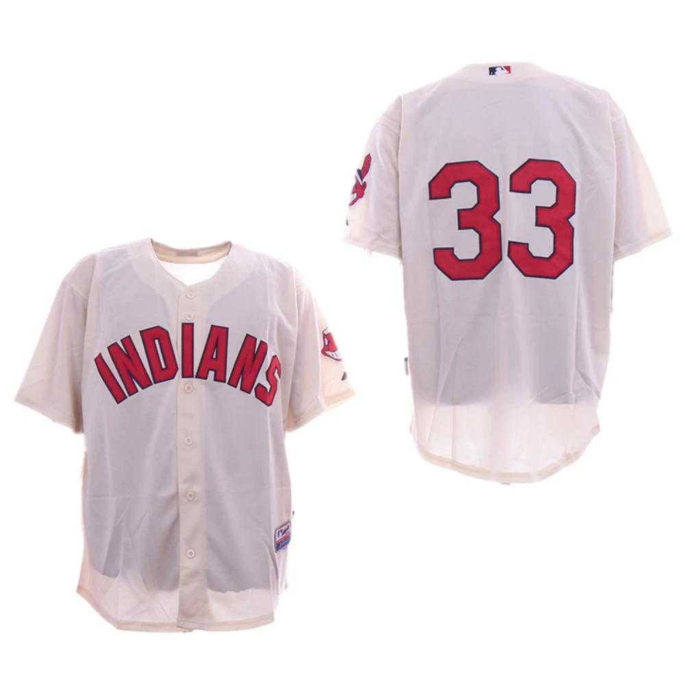Cleveland Indians Nick Swisher Cream Throwback Jersey by My Store