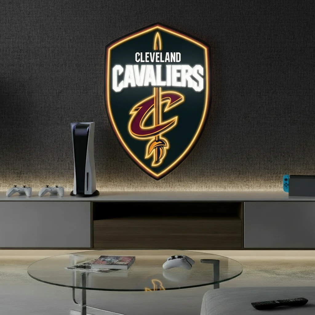 Cleveland Cavaliers NBA Led Neon Sign Wall Light by Neonchics Signs