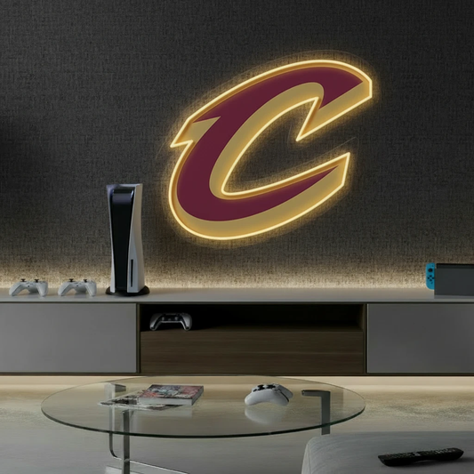 Cleveland Cavaliers NBA Led Neon Sign Wall Light by Neonchics Signs