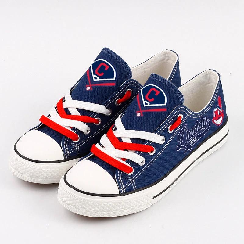 Cleveland Indians Limited Print Low Top Canvas Shoes Sport Sneakers For Men Women Fans by Crocs