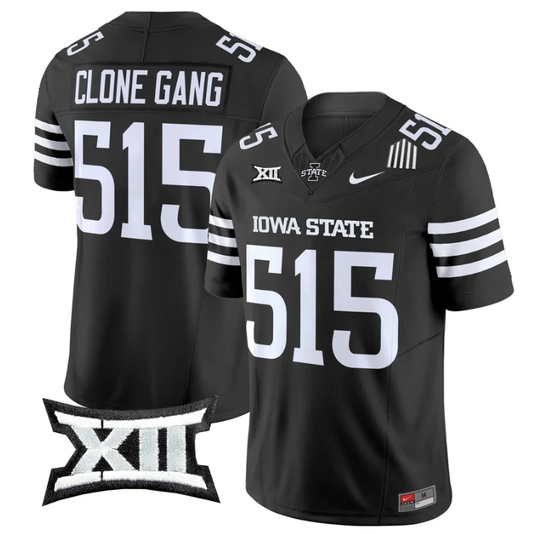 Clone Gang Jersey #515 Iowa State Cyclones 2025 Limited Stitched Black by My Store NCAA Football Jerseys