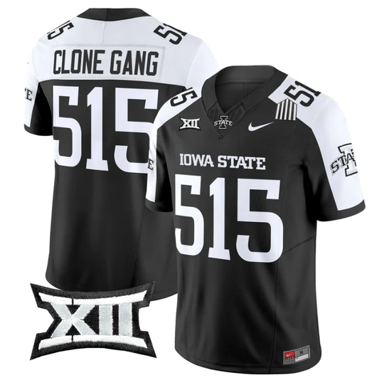 Clone Gang Jersey #515 Iowa State Cyclones 2025 Limited Stitched Black Alter by My Store NCAA Football Jerseys