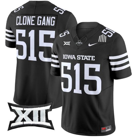 Clone Gang Jersey #515 Iowa State Cyclones 2025 Stitched Black by My Store