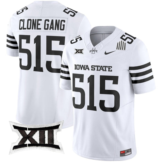 Clone Gang Jersey #515 Iowa State Cyclones 2025 Stitched White Limited by My Store
