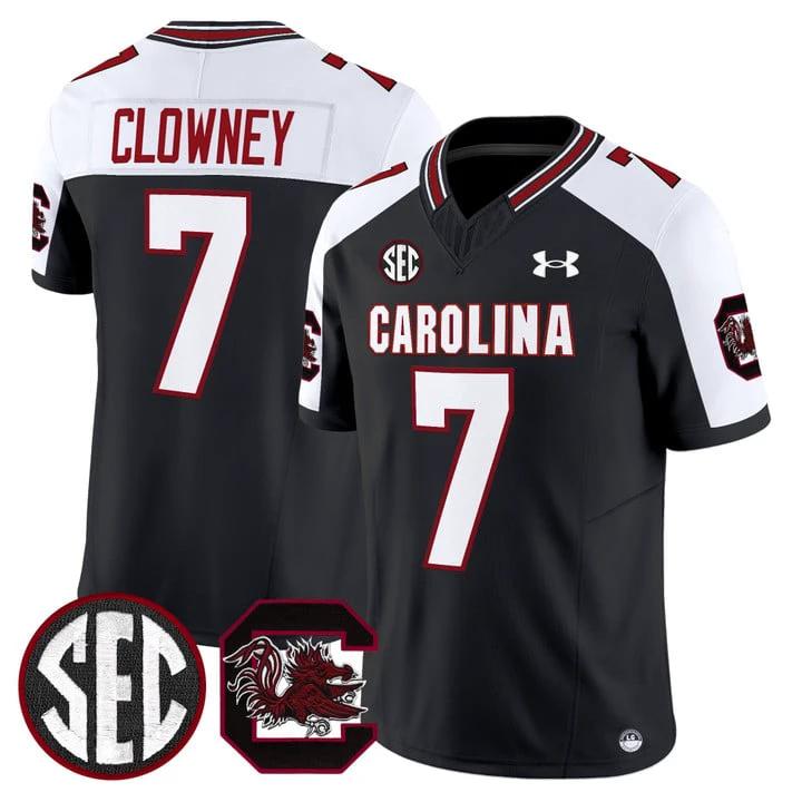Clowney Jersey #7 South Carolina Gamecocks 2025 Stitched Black Alternate by My Store